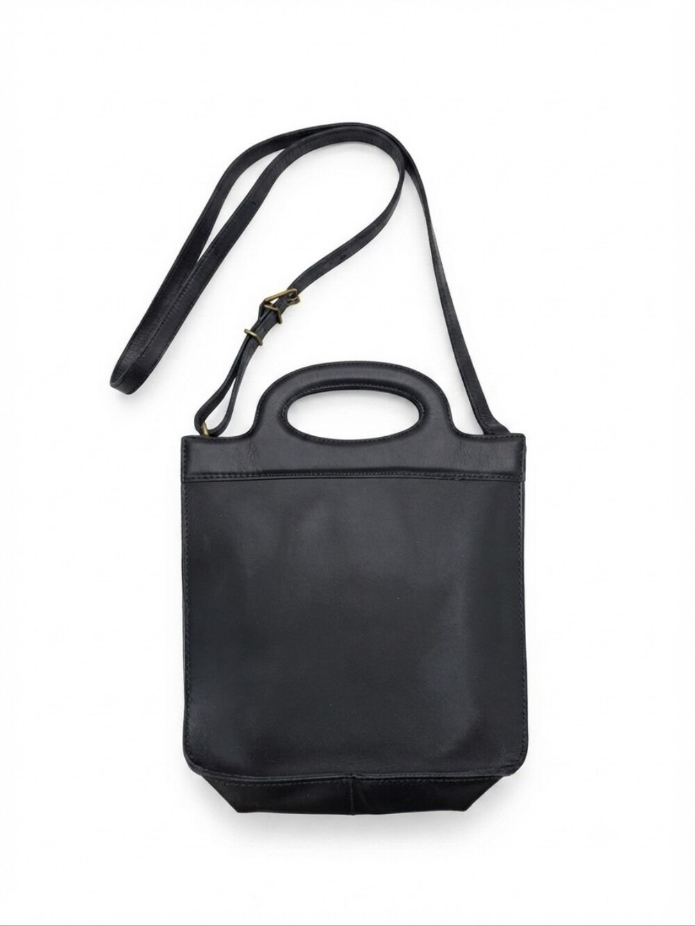 Madewell The Toggle Crossbody Bag Black Leather